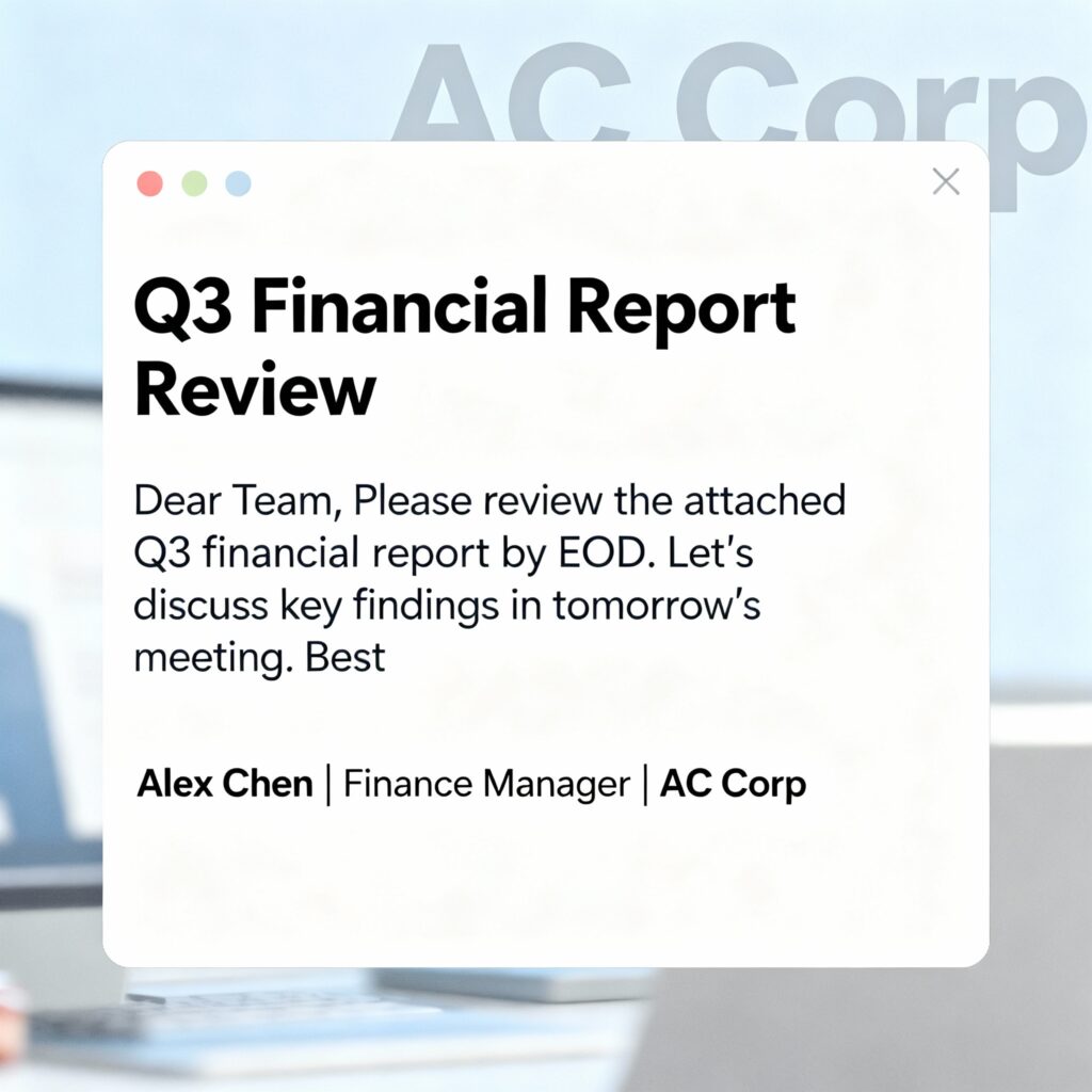 How to Send a Demo to a Record Label: The Architect's Guide 2 An example of a professional email pitch, illustrating the best way to send a demo to a record label.